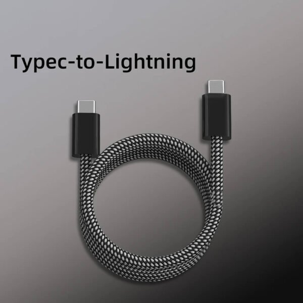 ilepo-Magnetic C to Lighting-Fast Charging Cable for iPhone 15 Samsung Google